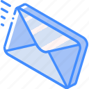 iso, isometric, mail, post, send