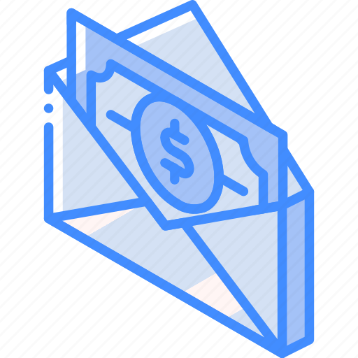 Iso, isometric, mail, money, post, send icon - Download on Iconfinder