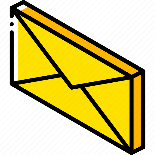 Envelope, iso, isometric, mail, post icon - Download on Iconfinder