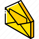 iso, isometric, mail, open, post