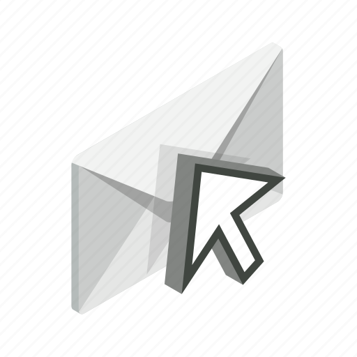 Arrow, closed, element, envelope, isolated, isometric, mail icon - Download on Iconfinder