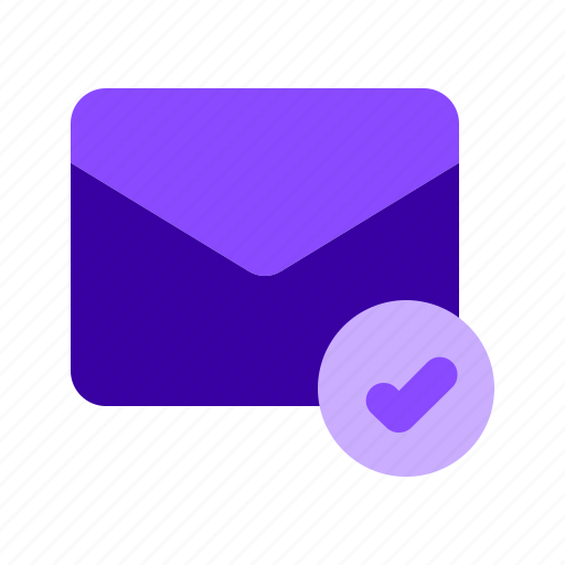 Mail, correct, send, sent, emalils, check, tick icon - Download on Iconfinder