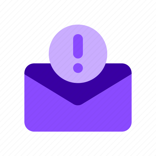 Mail, warning, email, spam, attention icon - Download on Iconfinder