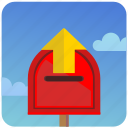 letters, mail, outbox, post, postbox