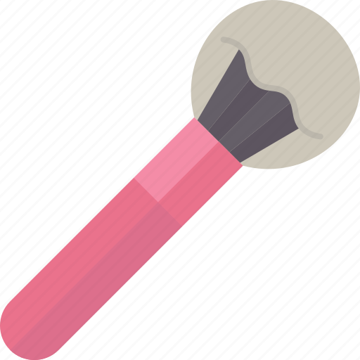 Brush, blush, bristles, cheekbones, makeup icon - Download on Iconfinder