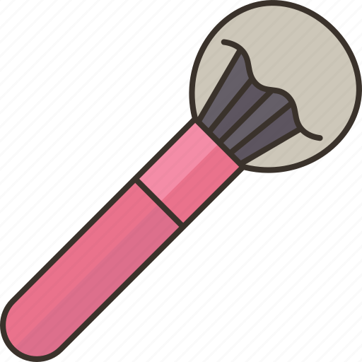 Brush, blush, bristles, cheekbones, makeup icon - Download on Iconfinder