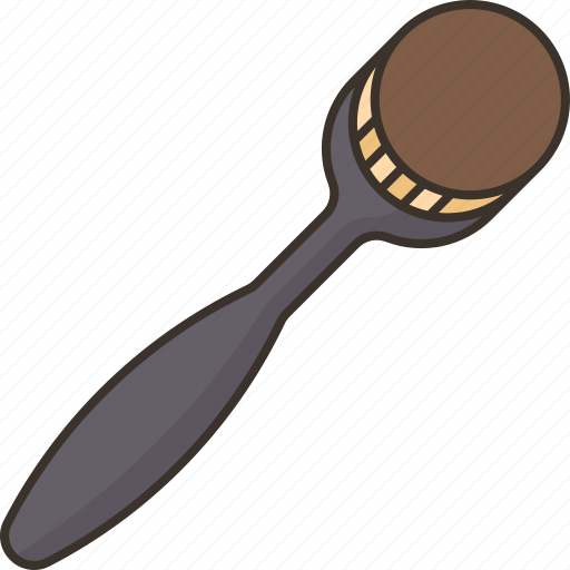 Brush, oval, foundation, blending, makeup icon - Download on Iconfinder