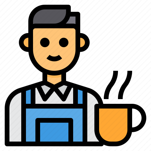 Coffee, occupation, barista, man, avatar icon - Download on Iconfinder