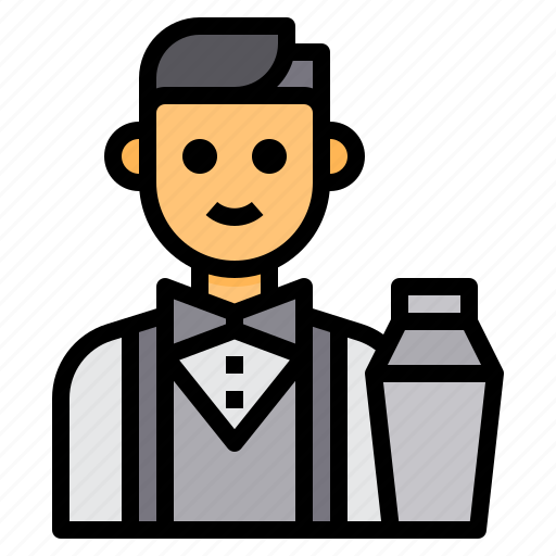 Job, occupation, man, bartender, avatar icon - Download on Iconfinder