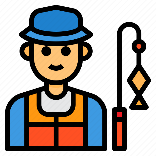 Occupation, fisher, man, fisherman, avatar icon - Download on Iconfinder
