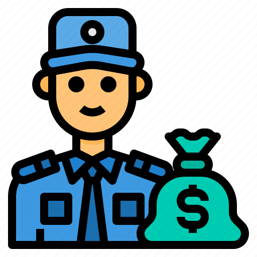 Guard, occupation, money, man, avatar icon - Download on Iconfinder