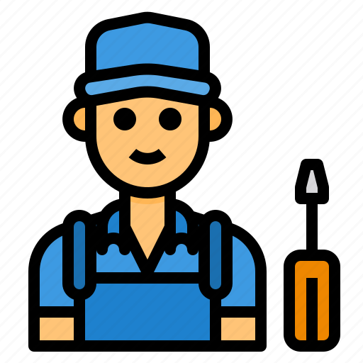 Job, occupation, mechanic, man, avatar icon - Download on Iconfinder