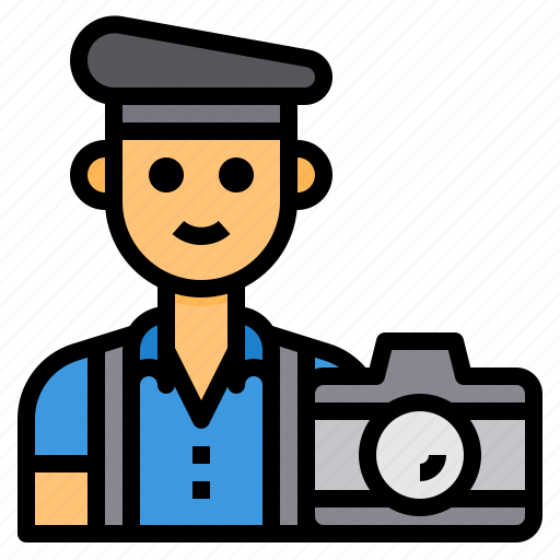 Camera, occupation, photographer, man, avatar icon - Download on Iconfinder