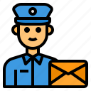 occupation, mail, man, postman, avatar