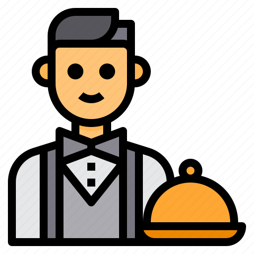 Job, occupation, man, waiter, avatar icon - Download on Iconfinder