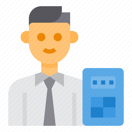 Calculator, occupation, avatar, accountant, man icon - Download on Iconfinder