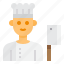 cooker, occupation, avatar, chef, man 