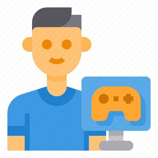 Gamer, man, avatar, game, occupation icon - Download on Iconfinder