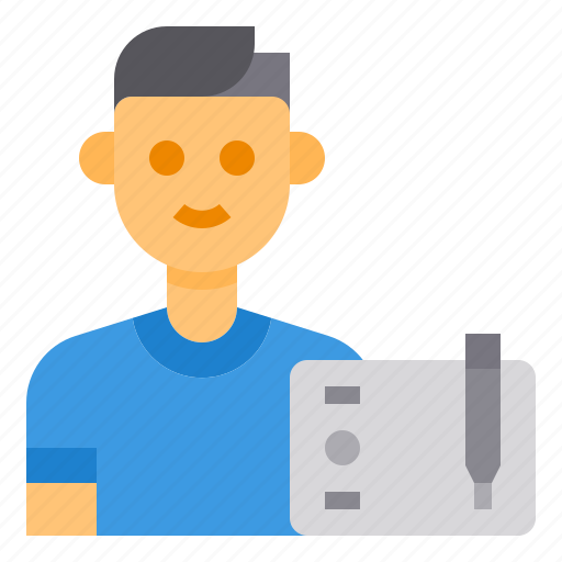 Man, avatar, designer, occupation icon - Download on Iconfinder