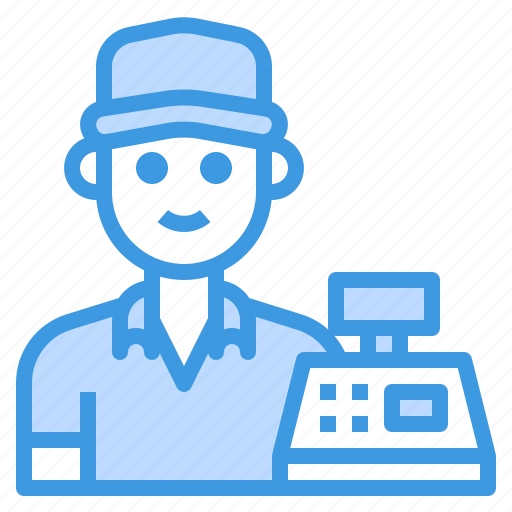 Clerk, man, cashier, avatar, occupation icon - Download on Iconfinder