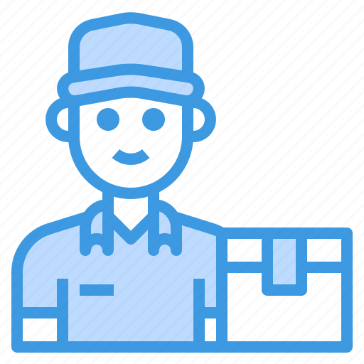 Postman, man, delivery, avatar, occupation icon - Download on Iconfinder