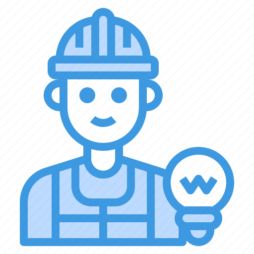 Electrician, man, avatar, job, occupation icon - Download on Iconfinder