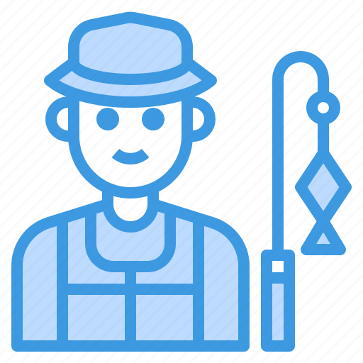Man, fisherman, avatar, occupation, fisher icon - Download on Iconfinder