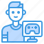 man, occupation, avatar, game, gamer 