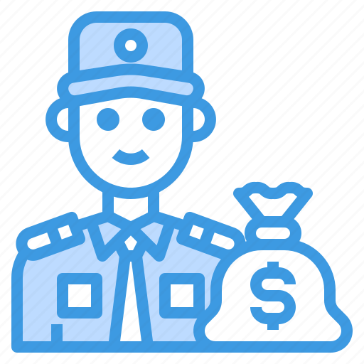 Money, man, avatar, guard, occupation icon - Download on Iconfinder