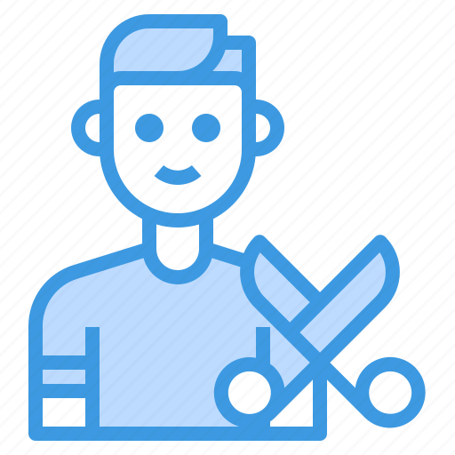 Man, occupation, avatar, hairstylist, baber icon - Download on Iconfinder