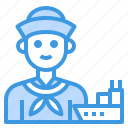 sailor, man, avatar, job, occupation