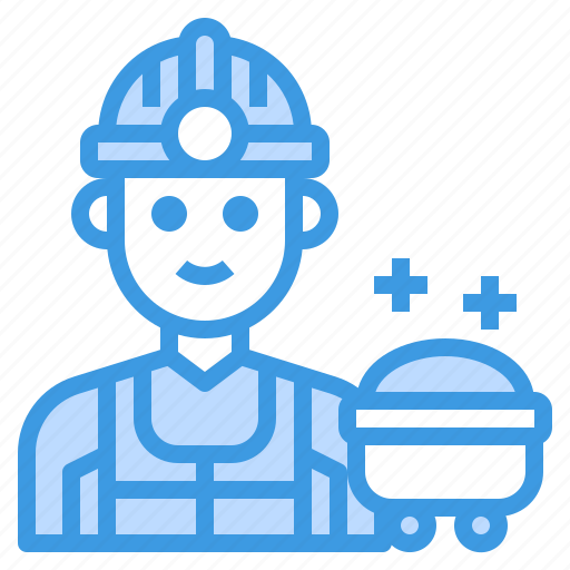 Worker, man, occupation, avatar, mine icon - Download on Iconfinder