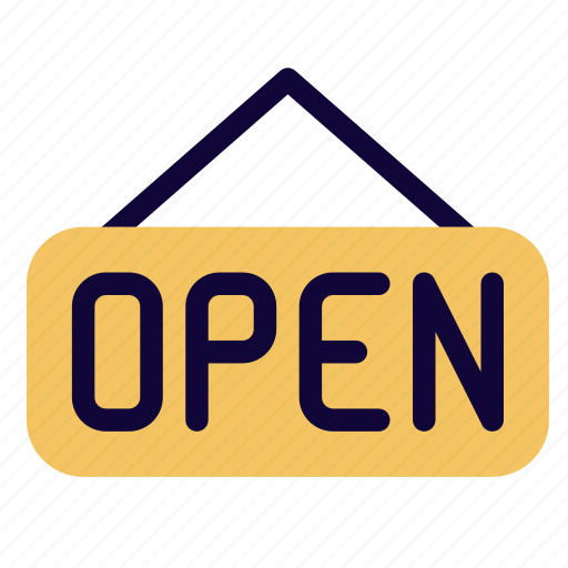 Open, sign, mall, navigation, shopping, store, buy icon - Download on Iconfinder
