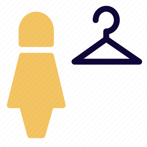 Womens, room, mall, changing, trial, clothing icon - Download on Iconfinder