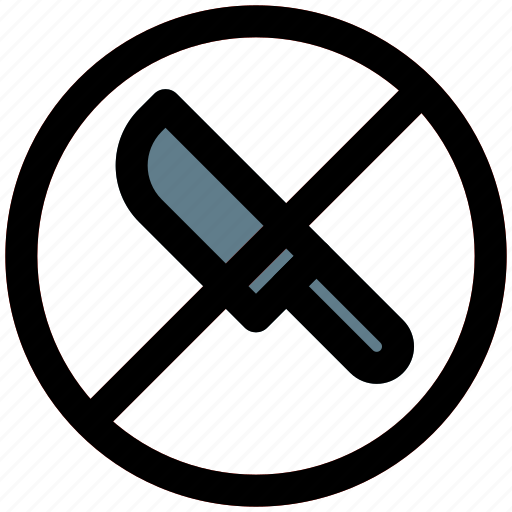 No, knife, mall, sharp objects, forbidden, prohibited, store icon - Download on Iconfinder