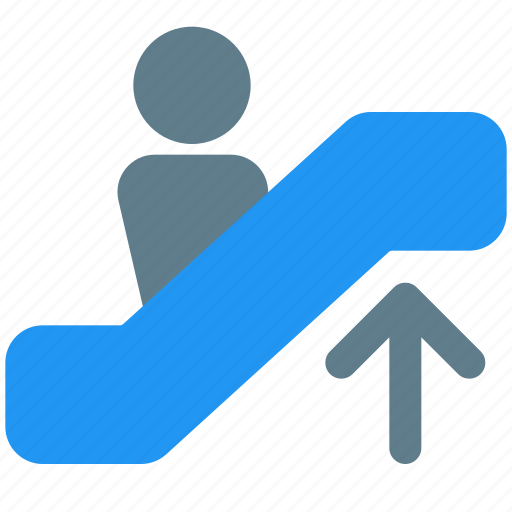 Escalator, up, mall, arrow, store, shopping, direction icon - Download on Iconfinder