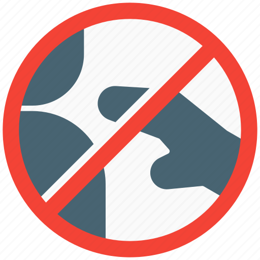 No, touching, mall, handsoff, shopping, shop icon - Download on Iconfinder