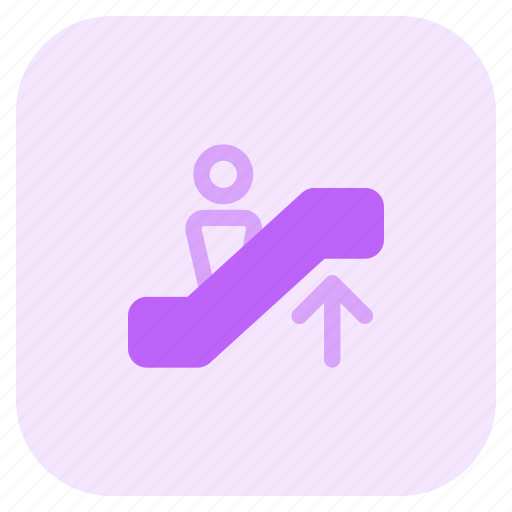 Escalator, up, mall, arrow, direction, store, buy icon - Download on Iconfinder