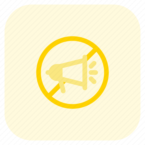 No, loud speakers, forbidden, mall, prohibited, noises, outlet icon - Download on Iconfinder