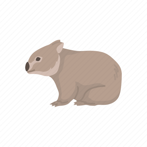Animal, herbivores, mammal, pouch mammal, quadrupedal marsupial, rodent, wombat icon - Download on Iconfinder
