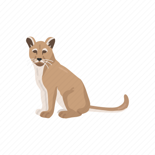 Animal, cougar, feline, mammal, mountain lion, panther, puma icon - Download on Iconfinder
