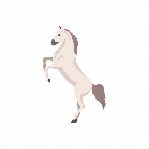 Animal, domestic animal, horse, mammal, mare, stallion, white horse icon - Download on Iconfinder