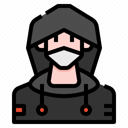 Avatar, hoodie, interface, man, mask, people, user icon - Download on Iconfinder