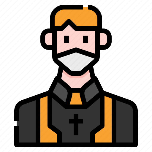 Avatar, interface, man, mask, pastor, people, user icon - Download on Iconfinder