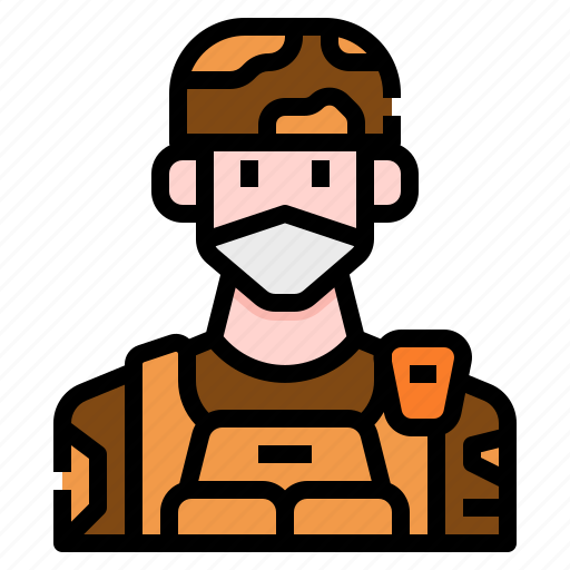 Army, avatar, man, mask, people, soldier, user icon - Download on Iconfinder