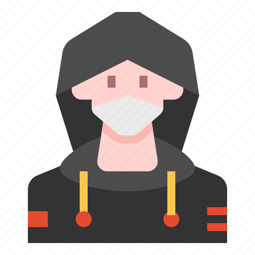 Avatar, hoodie, man, mask, people, user icon - Download on Iconfinder