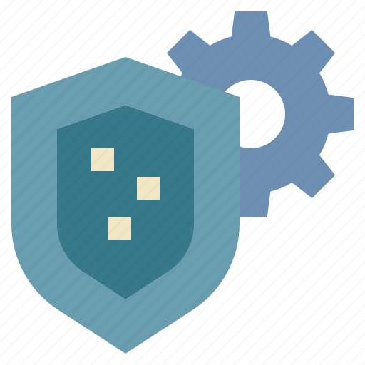 Shield, protect, security, cog, wheel, management icon - Download on Iconfinder