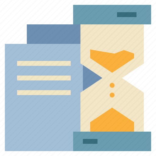 Time, sand, paper, document, management icon - Download on Iconfinder