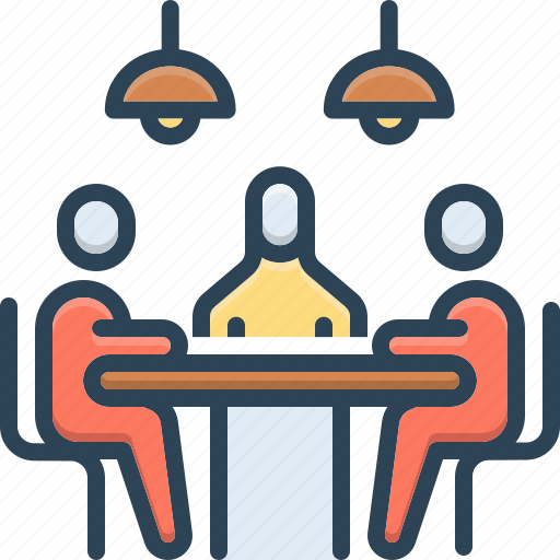 Meeting, sitting, lounge, interview, colleagues, discussion, employee icon - Download on Iconfinder