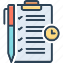 task, checklist, clipboard, questionnaire, document, report, survey, to do list